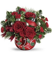 Teleflora's Deck The Holly Ornament Bouquet from McIntire Florist in Fulton, Missouri